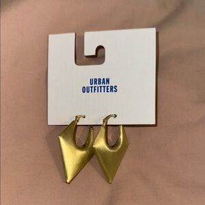 Urban Outfitters gold geometric earrings